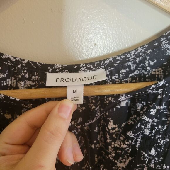 Prologue Black and white Long Dress Size Medium - Picture 6 of 10